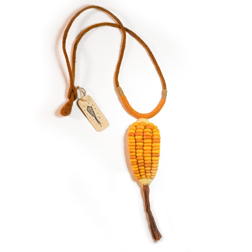 Maiz collar de lana