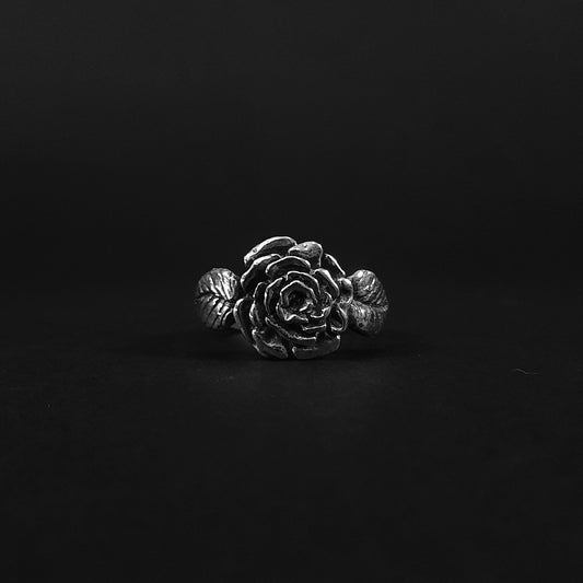 Anillo con Rosa en plata