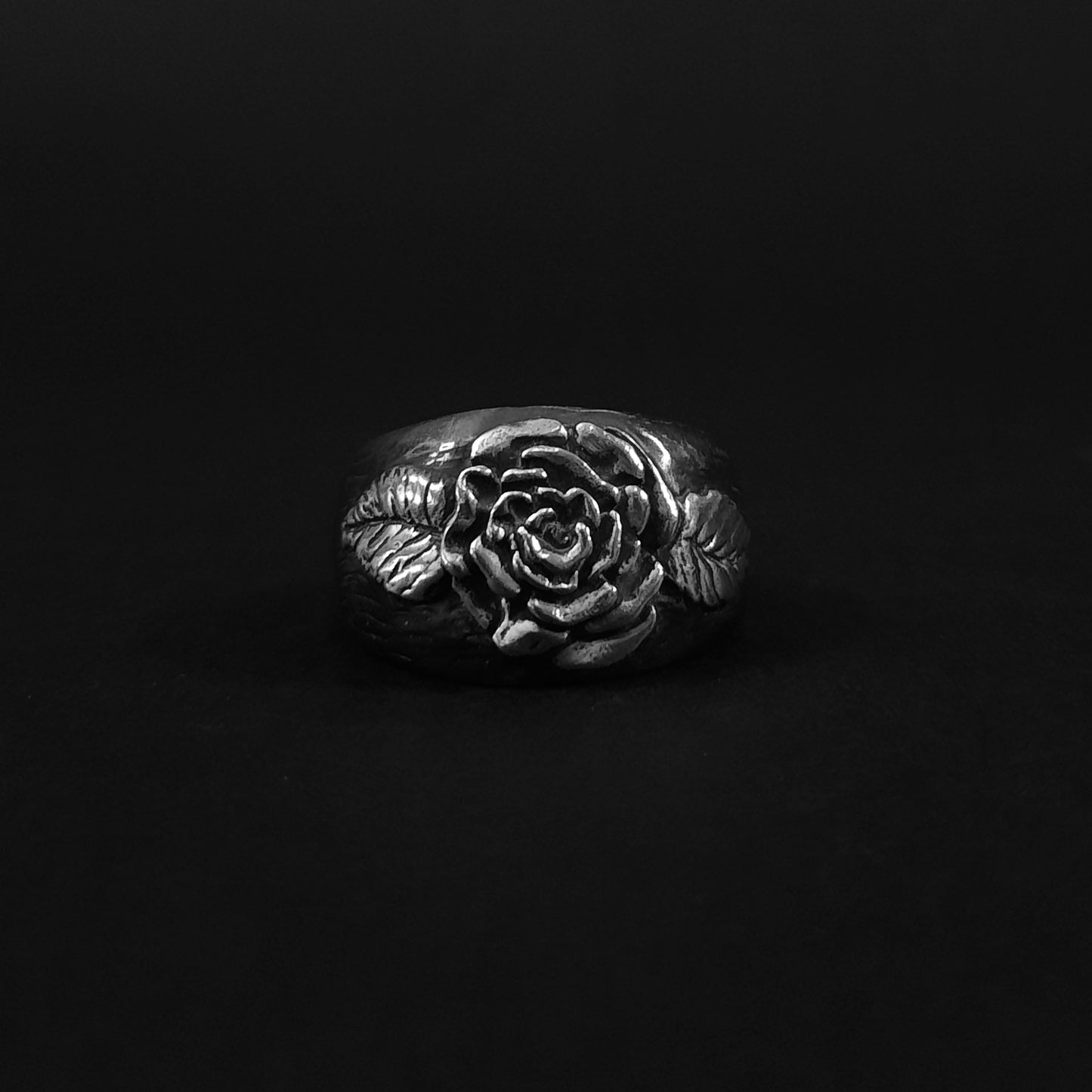 Argolla con Rosa en plata