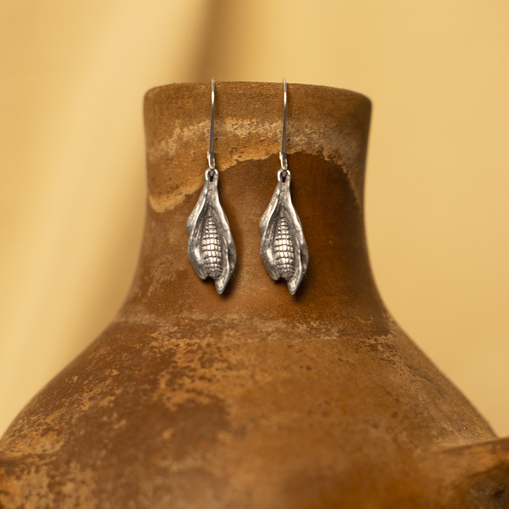 Hijos del Maiz aretes plata
