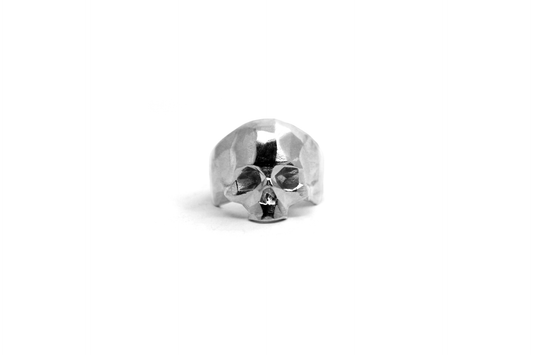 Anillo Craneo Low Poly  sin mandibula Plata