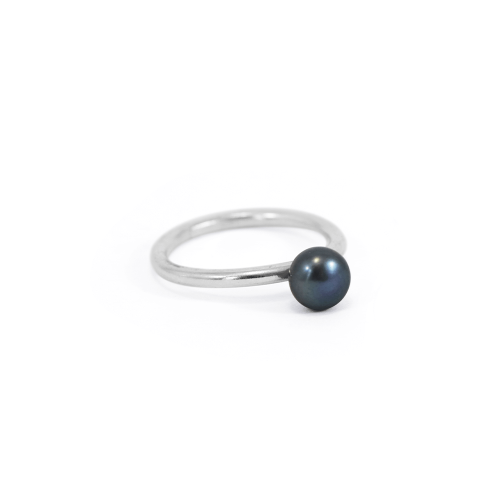 Anillo con perla