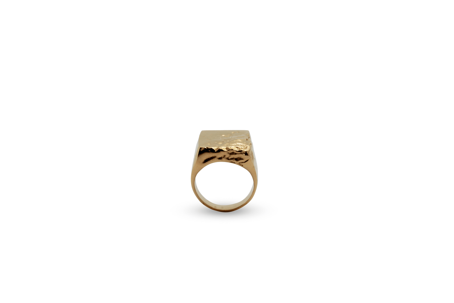 Anillo Tierra Agua Grande Dorado