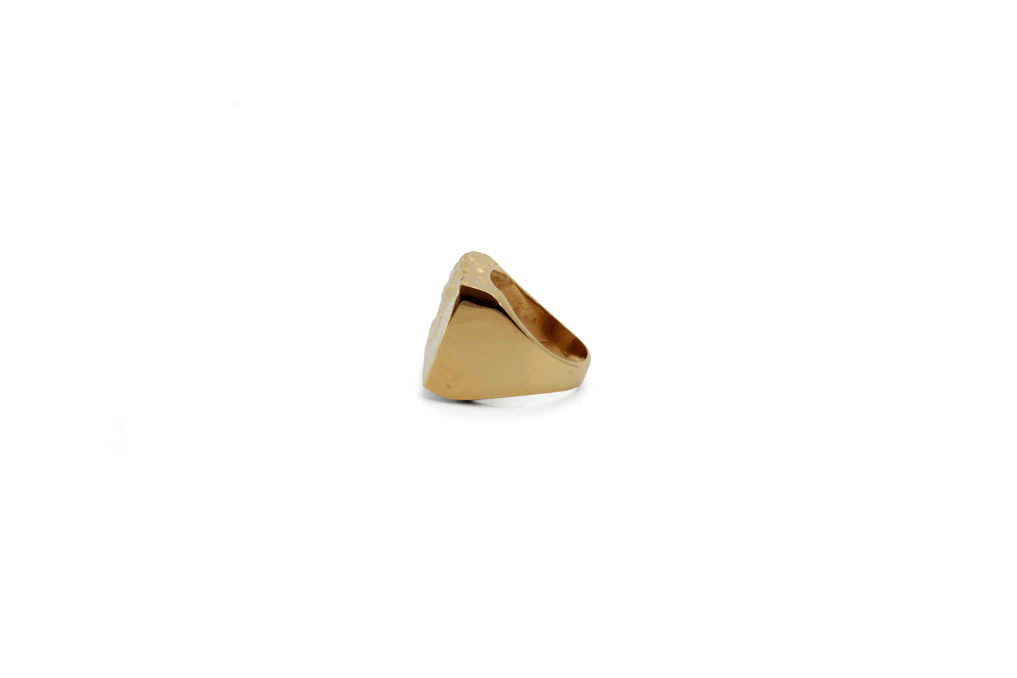 Anillo Tierra Agua Grande Dorado