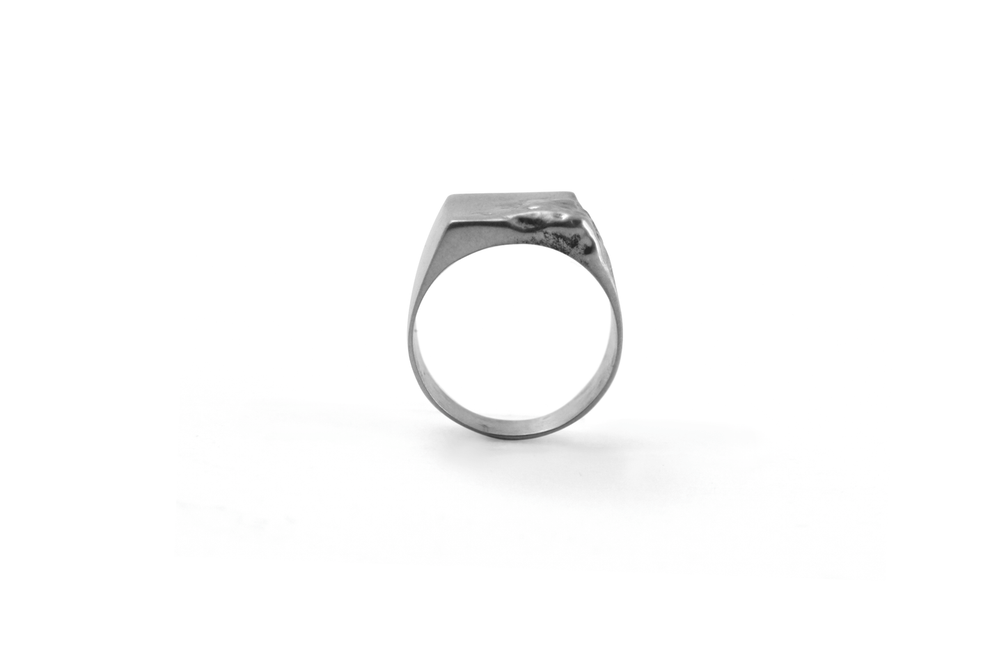 Anillo Tierra Agua Chico en Plata