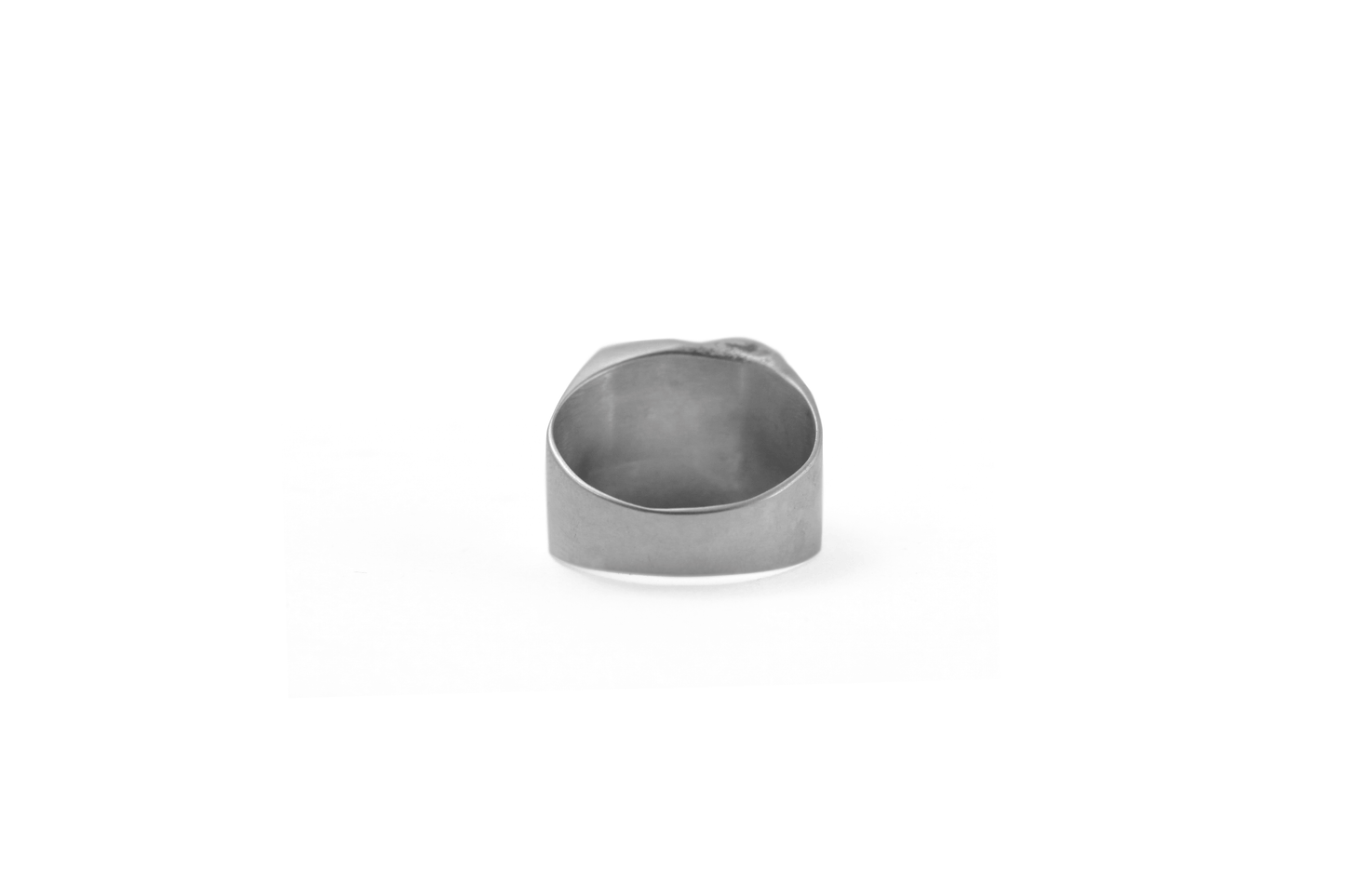 Anillo Tierra Agua Chico en Plata