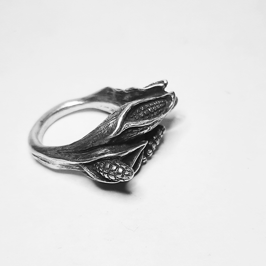 Hijos del Maiz anillo plata