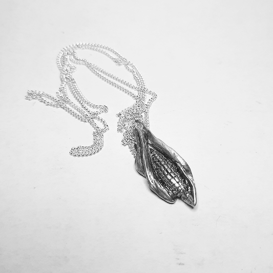 Hijos del Maiz collar plata