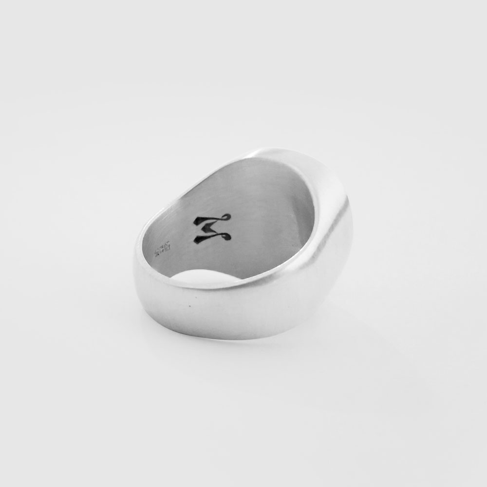 Signet Plata con Craneo en bronce