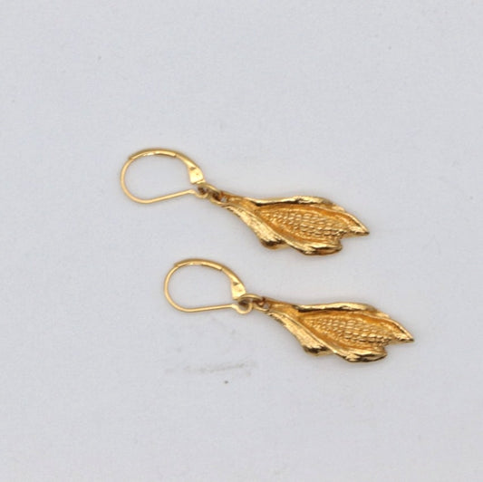 Hijos del Maiz aretes dorado
