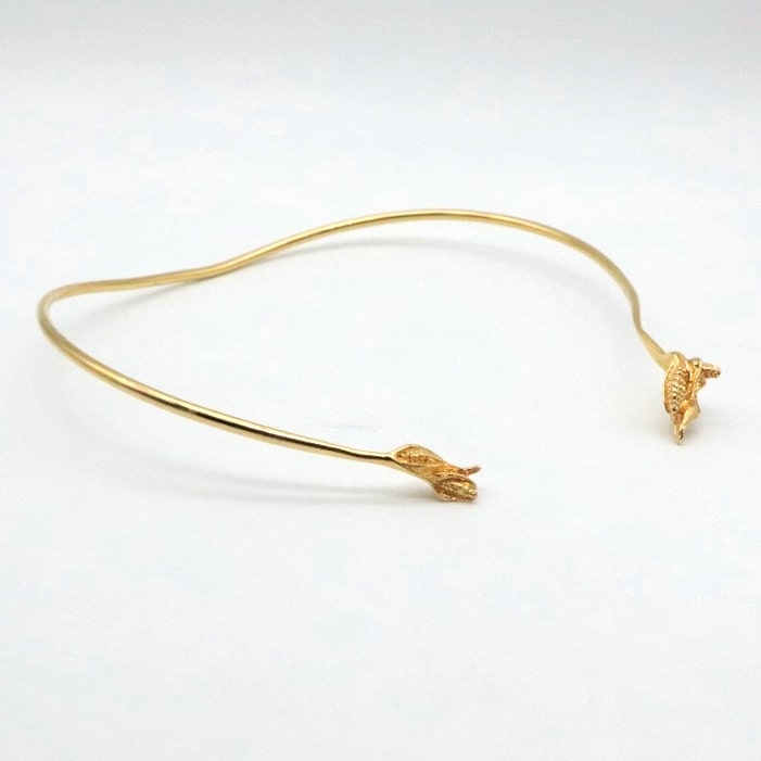 Hijos del Maiz gargantilla dorado