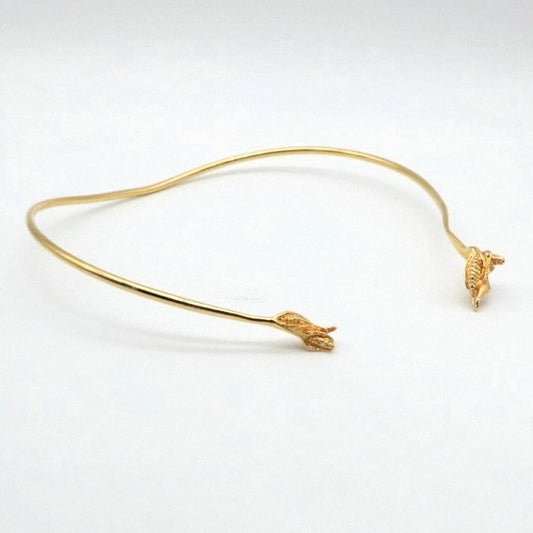 Hijos del Maiz gargantilla dorado